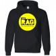 Personalised Raise And Give Hoodie with Custom text on front design